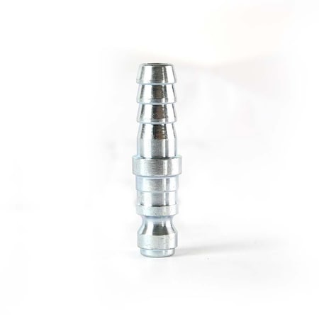 Interstate Pneumatics 1/4 Inch Auto Coupler Plug Reducer x 3/8 Inch Barb (Silver Color) CPA463Z